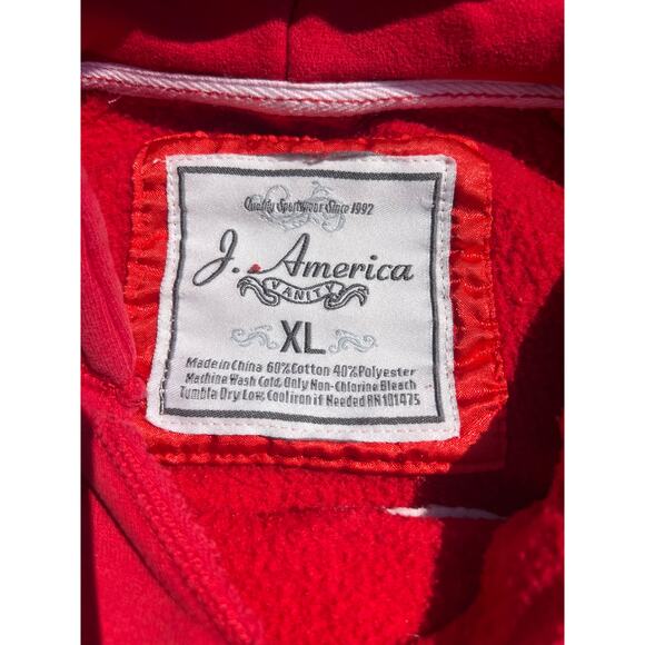 Vintage Leinenkugel's Beers 1867 Red Graphic Hooded Sweatshirt Size XL - Picture 4 of 5